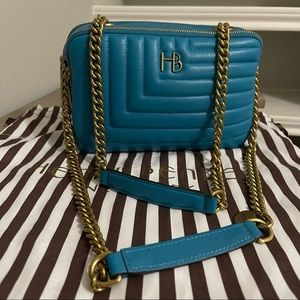 Henri Bendel 712 Turquoise/Teal Convertible Bag (Dustbag Included)